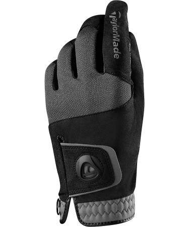TaylorMade Rain Control Golf Gloves - Black/Gray, Large Pair - Buy Online on GoSupps.com