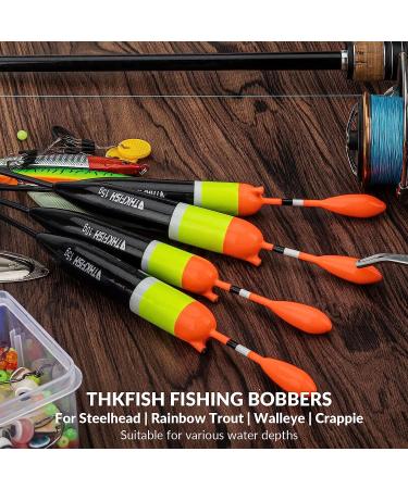 THKFISH Fishing Bobbers - Slip Bobbers for Crappie Fishing, Balsa Floats in 3 Sizes - 5pcs 1/6oz (5g) - Buy Online on GoSupps.com