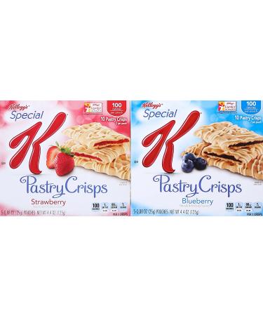 Kellogg's Special K Strawberry & Blueberry Pastry Crisps 60 Count - Fruit Variety Pack - Buy Online on GoSupps.com