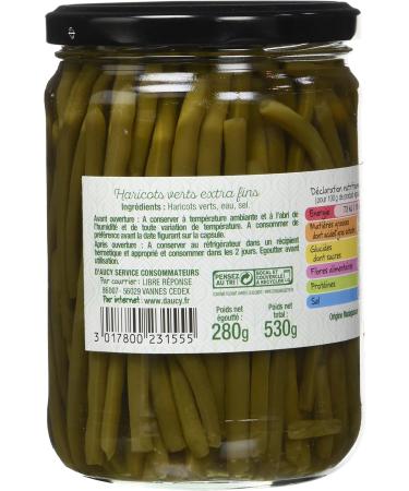 d'aucy Hand Picked/Ranked Green Beans 58 cl 530 g - Pack of 6 - Buy Online on GoSupps.com