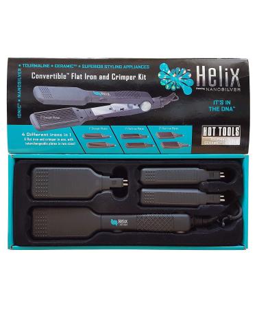 Hot Tools Helix 2177 Convertible Flat Iron & Crimper Kit | 1 Crimper 1 Flat Iron 2 Plates - Perfect for All Hair Types - Buy Online on GoSupps.com