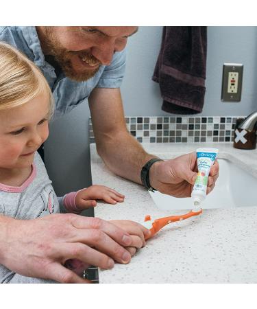 Dr. Brown's Baby Toothpaste Apple Pear Flavor | Fluoride Free | Made in USA | 0-3 Years | 1.4oz - Buy Online on GoSupps.com