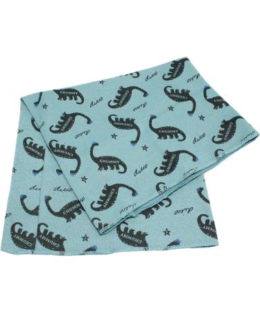 Kids Cotton Neck Warmer Scarf Hat Bandana in Dinosaur Blue Green Print - Buy Online on GoSupps.com