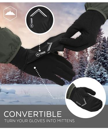 Touch Screen Running Mitten Gloves - Winter Glove Liners for Texting, Cycling & Driving - Thin, Lightweight & Warm Thermal Gloves for Men & Women - X-Small/Small - Buy Online on GoSupps.com
