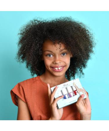Miss Nella Magic Safari Glitter Nail Polish Set - Non-Toxic Peel-Off Kids Nail Polish - 4 Colors (Pink Red Purple Blue) - International Shipping - Buy Online on GoSupps.com