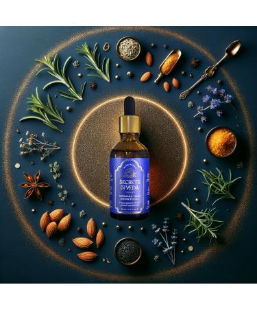 Indian Ayurveda Hair Growth Oil - Strengthens & Nourishes | Rosemary Amla Ashwagandha Castor | 100% Pure & Natural - Buy Online on GoSupps.com