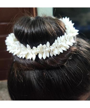 Pretty Charming Artificial Hair Gajra - Set of 6 (3 Red & 3 White) - Buy Online on GoSupps.com
