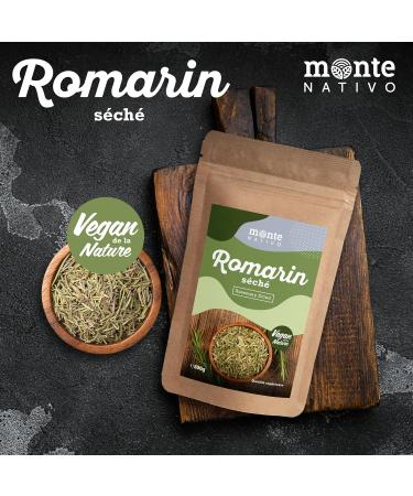 Romarin s ch Monte Nativo (500g) - Rosemary - Romarin seche - pices aromatiques s ch es avec soin id ales pour Cuisiner et Assaisonner - Ar me et Go t intenses Romarin s ch 500 g (Lot de 1) - Buy Online on GoSupps.com