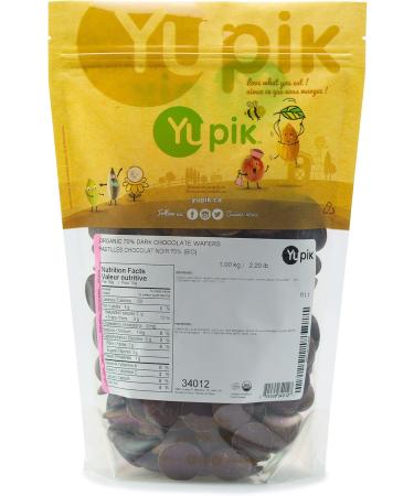 Yupik Organic 70-percent Dark Chocolate (wafers) 1kg 6 Count 6 kg - Buy Online on GoSupps.com