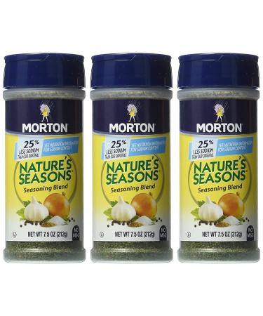 Morton's Nature's Seasons Seasoning Blend - No MSG, 25% Less Sodium - 7.5oz Bottle (Pack of 3) - Buy Online on GoSupps.com