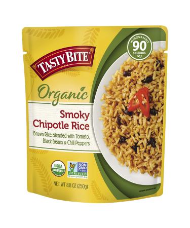 Tasty Bite Organic Smoky Chipotle Rice, Microwaveable Cooked Rice, 8.8 Ounce, (Pack of 1) Smoky Chipotle Rice 8.8 Ounce (Pack of 6)