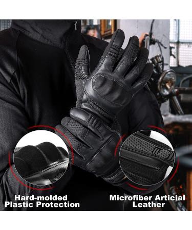 AXBXCX Touch Screen Full Finger Gloves - Black Large | For Motorcycles, Cycling, ATV, Camping, Climbing, Hiking, Work | Men & Women - Outdoor Sports - Buy Online on GoSupps.com