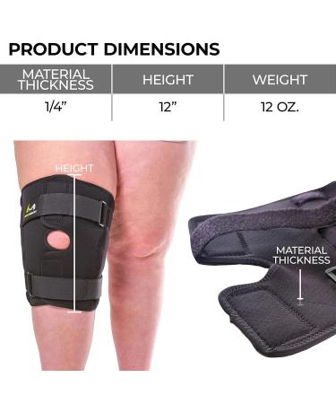 Buy BraceAbility XXXXL Plus Size Knee Brace - Bariatric Hinged Support for Meniscus Tears Arthritis Tendonitis & Injuries - Perfect for Bigger Legs & Thighs - Buy Online on GoSupps.com