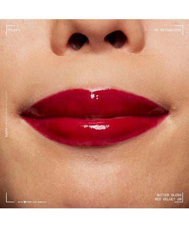 NYX Butter Gloss in Red Velvet - Deep Red Lip Gloss (0.27 Fl Oz) | Non-Sticky Formula | Pack of 1 - Buy Online on GoSupps.com