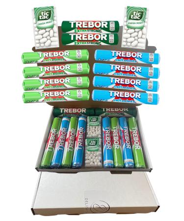 Ultimate Mint Selection - Box of 12 - Peppermint & Spearmint Soft Mints Tic Tacs Strong Mints Extra Fresh Breath - Exclusive To Delivrowe - Buy Online on GoSupps.com