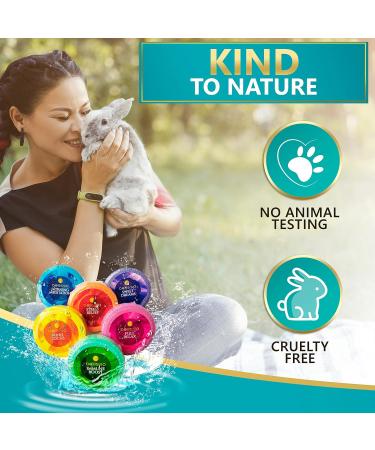 Ultimate Bath Bombs Luxury Gift Set - 6 XXL Fizzies with Dead Sea Salt, Shea, Cocoa & Essential Oils + Aromatherapy Shower Steamers - Set of 6 Scent Tablets - Buy Online on GoSupps.com