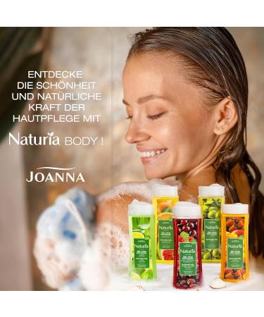 JOANNA Naturia Shower gel extract of mango and papaya thoroughly cleansed and refreshed skin caring shower gel for women shower gel for women pleasant scent 300 ml - Buy Online on GoSupps.com