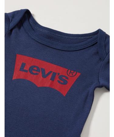 Levi's Baby Boys' Classic Batwing Infant Hat Bodysuit Bootie Set 3pc - Dress Blues (6-12 Months) - Buy Online on GoSupps.com