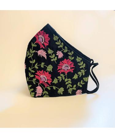 Embroidered Cotton Face masks Partywear /Formal Masks