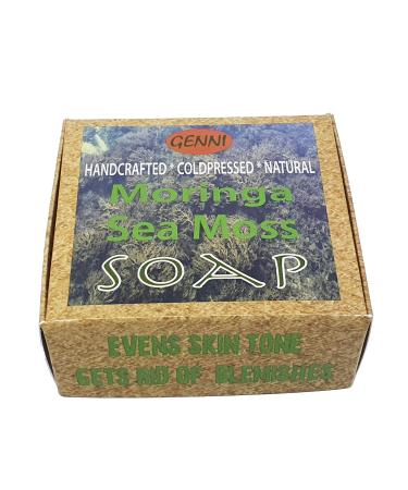 Sea Moss Soap |100% Vegan | Coldpressed Handcrafted with wildcrafted Sea moss and Moringa Sea Moss Moringa