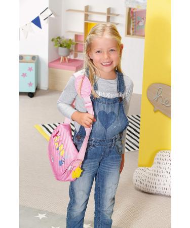 Zapf Creation BABY born Diaper Bag - Adjustable Strap Changing Mat Diaper & Accessories - Pink - Buy Online on GoSupps.com
