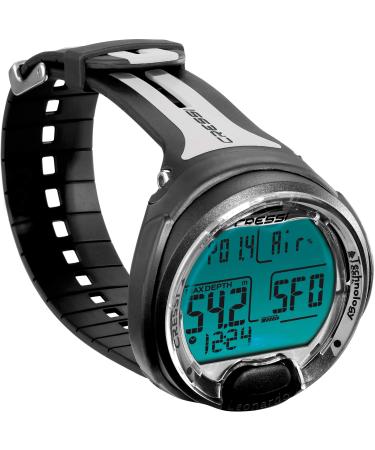 Cressi Leonardo Underwater Single Button Diving Computer, Created in Italy, Quality Since 1946 Black/grey