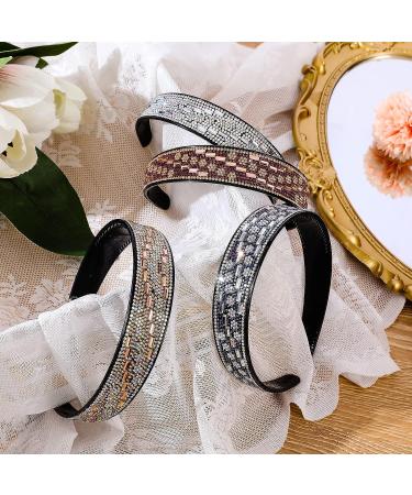 Cutewing 4PCS Rhinestone Headbands for Women - Crystal Bling Hair Accessories - Buy Online on GoSupps.com