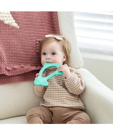 BABY'S AID Advanced Dolphin Teething Toy for Effective Teething Relief - BPA Free Silicone Teether for Boys & Girls 3-24 Months in Turquoise - Buy Online on GoSupps.com