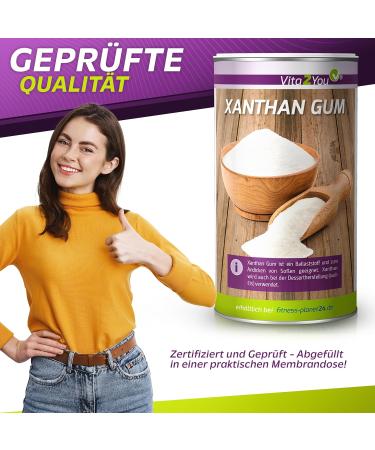 Vita2you Xanthan Gum 250g - Gluten-Free Binding & Stabilizing Powder | Premium Quality Vegan Food Ingredient - Buy Online on GoSupps.com