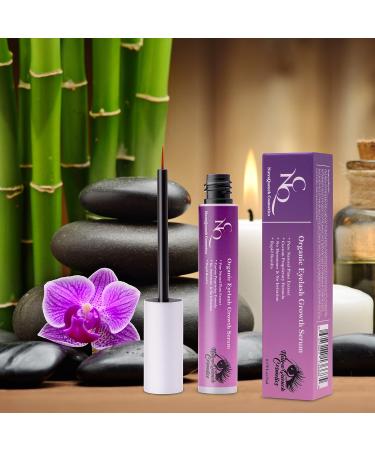Eyelash Growth Serum | Organic Lash Enhancer for Longer Thicker & Fuller Lashes - 5ml - Buy Online on GoSupps.com