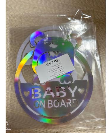 Baby on Board Stickers - Cute Removable Car Safety Stickers (2PCs) - International Shipping Available - Buy Online on GoSupps.com