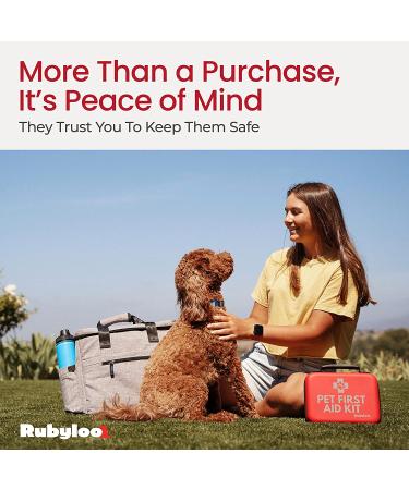 Dog First Aid Kit - Pet First Aid Supplies with Tick Remover, Slip Leash & 53 Essential Pieces for Home, Office, Car & Travel - Buy Online on GoSupps.com