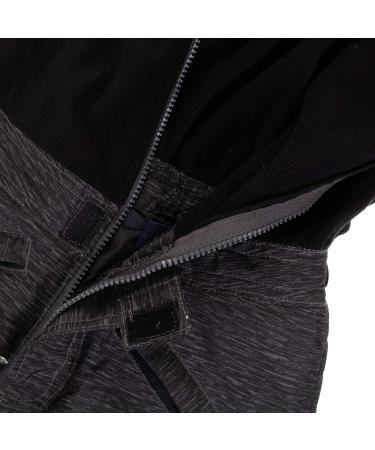 Arctic Quest Insulated Water-Resistant Kids Ski Bib Pants - Black Spacedye - Size 14-16 - Buy Online on GoSupps.com