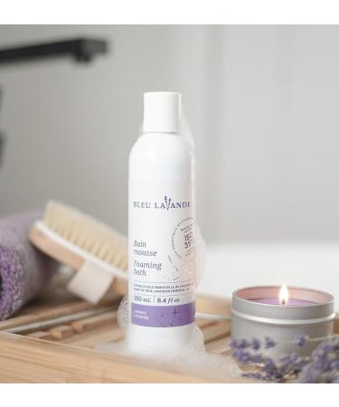 Bleu Lavande Natural Lavender Foaming Bath 8.4 Fl Oz | Certified Premium True Lavender Essential Oil | Soothing, Cruelty-Free & Vegan - Buy Online on GoSupps.com