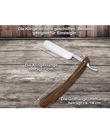 Buy Solingen Sharp Paste Razor Set - Extra Wide Leather String & Wood Handle | Quality Instruments from Germany - Buy Online on GoSupps.com