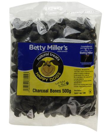 Betty Miller Charcoal Bones 500 g (Pack of 1) Chicken/Charcole 500 g (Pack of 1)
