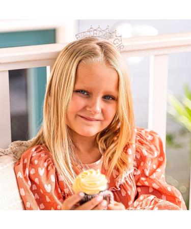 FROG SAC Birthday Girl Crown Headband - Rhinestone Princess Tiara for Kids & Teens - Buy Online on GoSupps.com