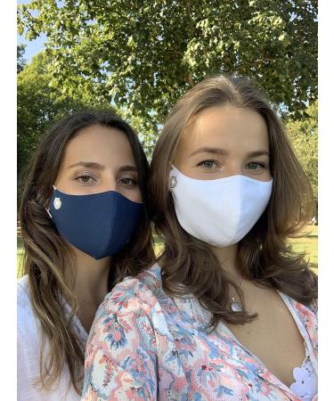 3-Pack Breathable Nano Fabric Masks - Reusable & Washable Oral Protection with Nose Bracket & Rubber Band (Small White) - International Shipping - Buy Online on GoSupps.com