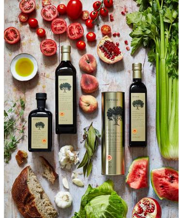 Odysea PDO Kalamata Extra Virgin Olive Oil 1L Round Tin - Premium Quality | 1L (Pack of 1) - Buy Online on GoSupps.com
