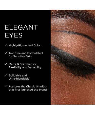 BESAME Classic Eyeshadow Duo - Talc-Free Brown Shimmer & Matte Palette | Vintage-Inspired Dark Eye Makeup for Smokey Looks | Travel-Friendly - Buy Online on GoSupps.com