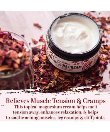Organic Magnesium Good Night Cream for Muscle Tension Relief | Safe for Pregnancy & Kids | Vegan, Natural Ingredients | (Vanilla Rose) - Buy Online on GoSupps.com