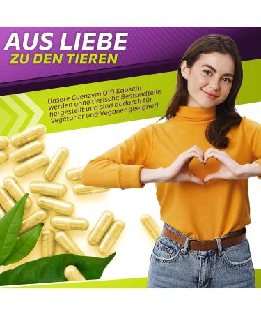 Vita2You Coenzyme Q10 200mg - 120 Capsules - Premium Ubiquinone Supplement - Plant Fermentation - High Dosage for Optimal Health - Buy Online on GoSupps.com