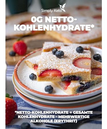 Simply Keto Erythritol Sugar 1kg - Zero-Calorie Sweetener Blood Sugar Friendly Vegan & Ideal for Baking | Sugar Substitute - Buy Online on GoSupps.com