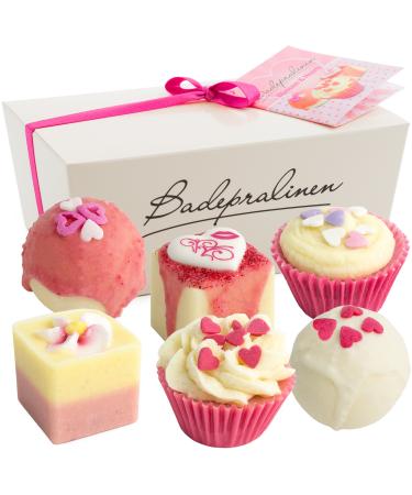 BRUBAKER Cosmetics set of 6 bath chocolates "Blossom & Hearts" handmade and vegan - Buy Online on GoSupps.com