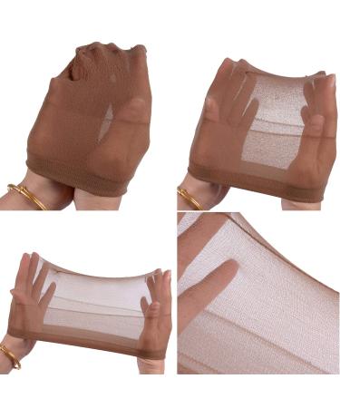 6 Pieces Hair Network Nylon TIG Caps for Wigs - Elastic & Breathable - Light Brown Wig Cap Set - Buy Online on GoSupps.com