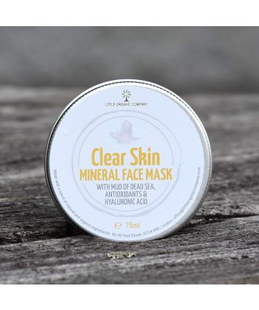 Clear Skin Face Mud Mask - Dead Sea Minerals Antioxidants Hyaluronic Acid Vegan Cruelty Free - Buy Online on GoSupps.com