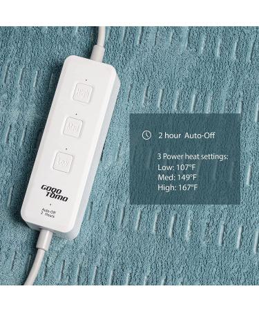 GOQOTOMO Fast-Heating Heating Pad for Pain Relief - Moist/Dry Heat Therapy - Auto-Off Hot Pad for Back/Waist/Abdomen/Shoulder/Neck - Buy Online on GoSupps.com