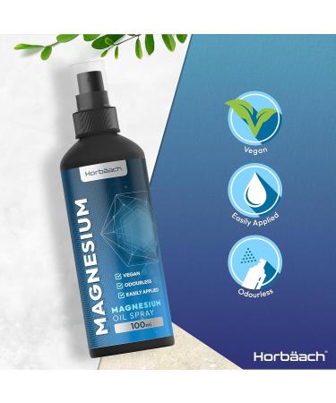 Restless Legs Relief: Magnesium Spray 100ml | Chloride Oil for Muscle Relaxation & Better Sleep - Vegan by Horbaach - Buy Online on GoSupps.com
