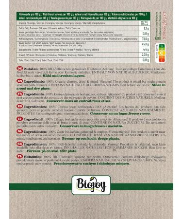 Biojoy BIOSweet cherries 250 g dried fruit unsweetened - Buy Online on GoSupps.com