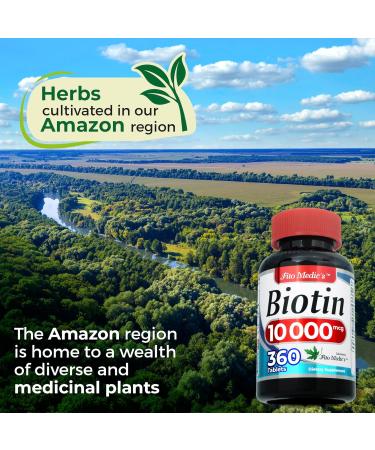 FITO MEDIC'S Lab | biotin 10000mcg |360 tab | biotin | biotin Supplement | biotin Vitamins | biotin Pills | biotina para el Cabello | biotin Tablets | Ultra high Absorption. - Buy Online on GoSupps.com